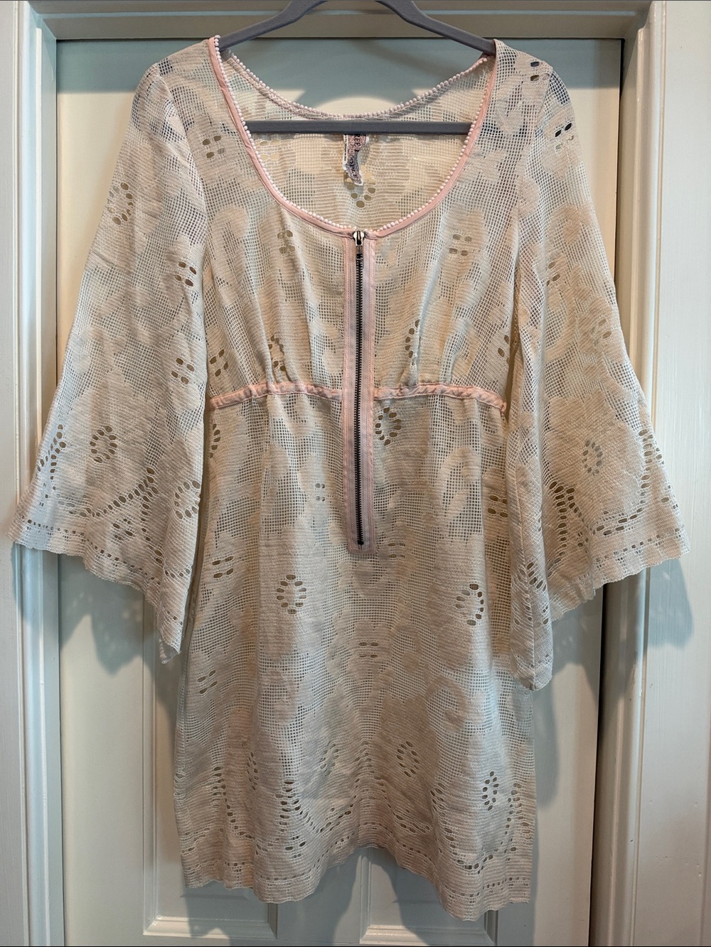 Crochet Zip-Front Dress